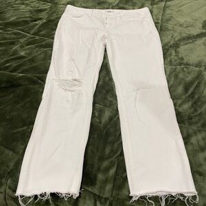 PAIGE White Boyfriend Jeans